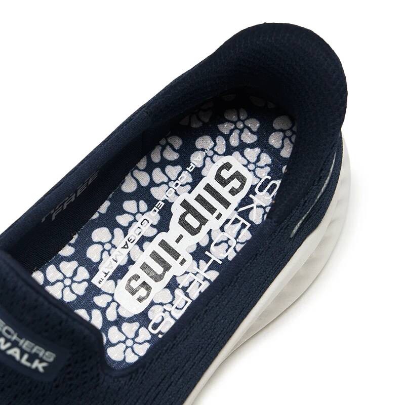 Skechers 125644-NVW Ladies Sli - огляд і ціна Knit Fabric Lace Up Sneakers